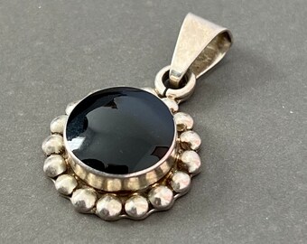 Pendentif En Argent 925 Mexicain - Style Mid-century Modern - Pièce Unique Vintage