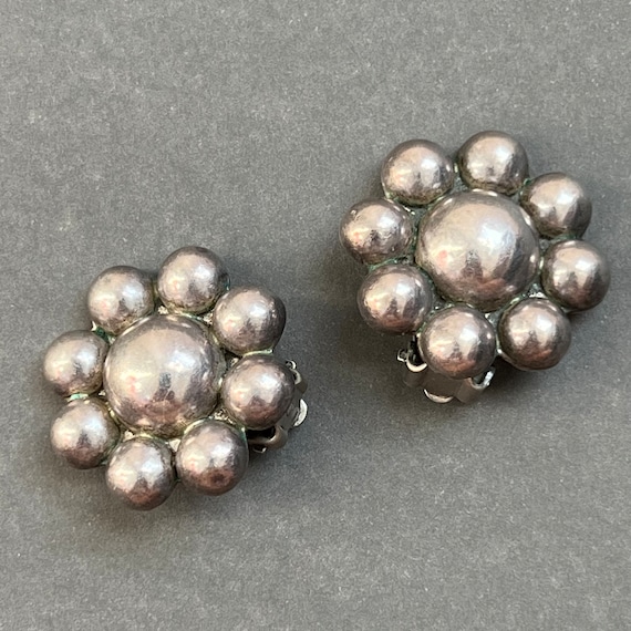 Mexico vintage sterling silver earrings - image 2