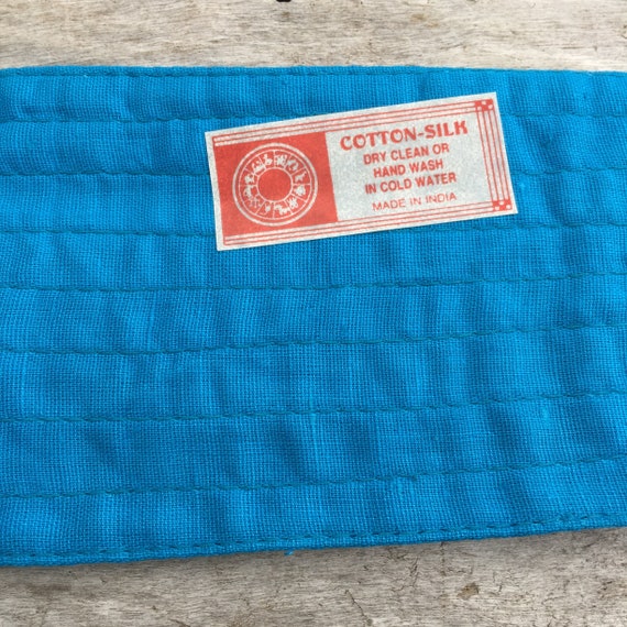 Reversible Obi BELT Fabric Vintage 70's New Old S… - image 4