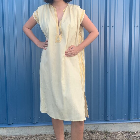 Gypsy DRESS Gauze Sheer Indian Boho Festival 70's Vin… Gem