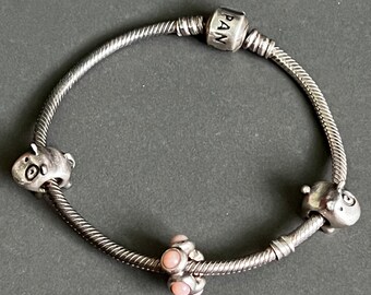 Pandora Snake Chain Charm Bracelet