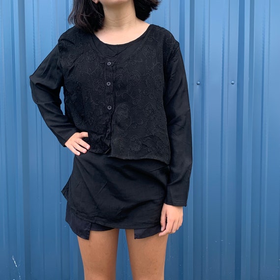BLOUSE pull over Festival 90's Vintage |C1135 - image 7