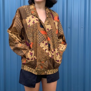 BLOUSE light jacket 90's Vintage C124 image 5