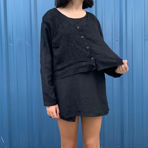 BLOUSE pull over Festival 90's Vintage |C1135 - image 5