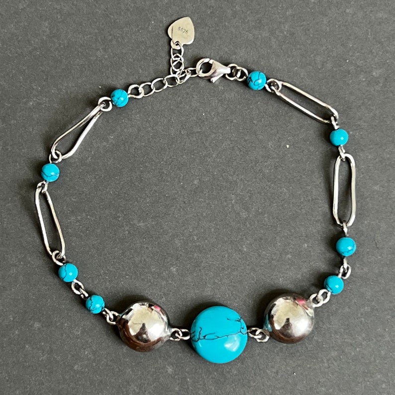 Bracelet En Argent 925 Vintage - Occasion - Style Rétro
