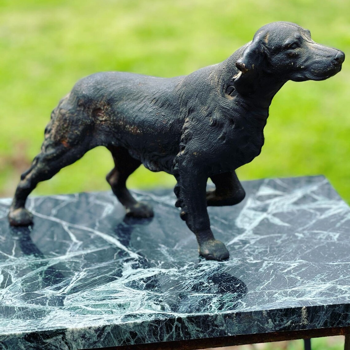 Antique cast iron hunting dog door stop 15 Etsy