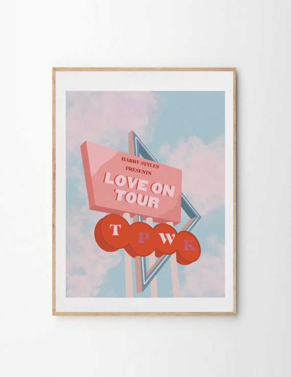 Love on Tour Retro Print Digital Download