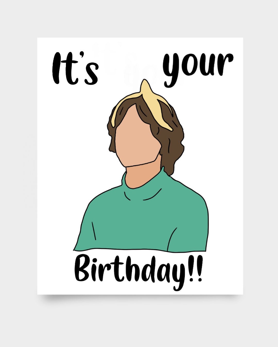 Matthew Gray Gubler Birthday Card | Etsy
