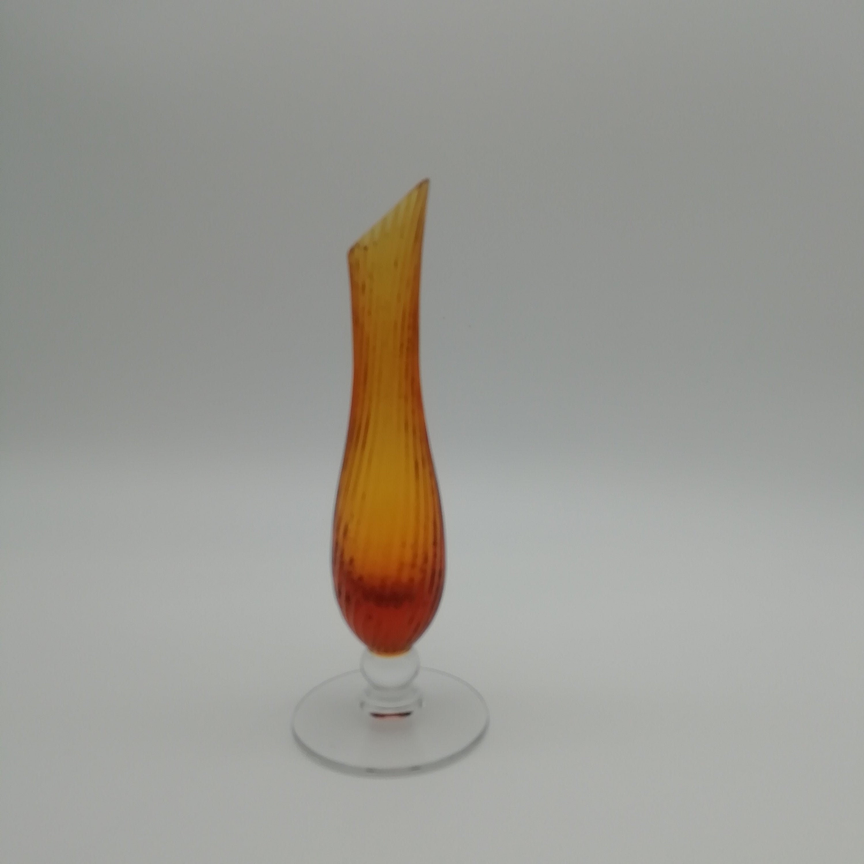 Soliflore en Verre Couleur Ambre