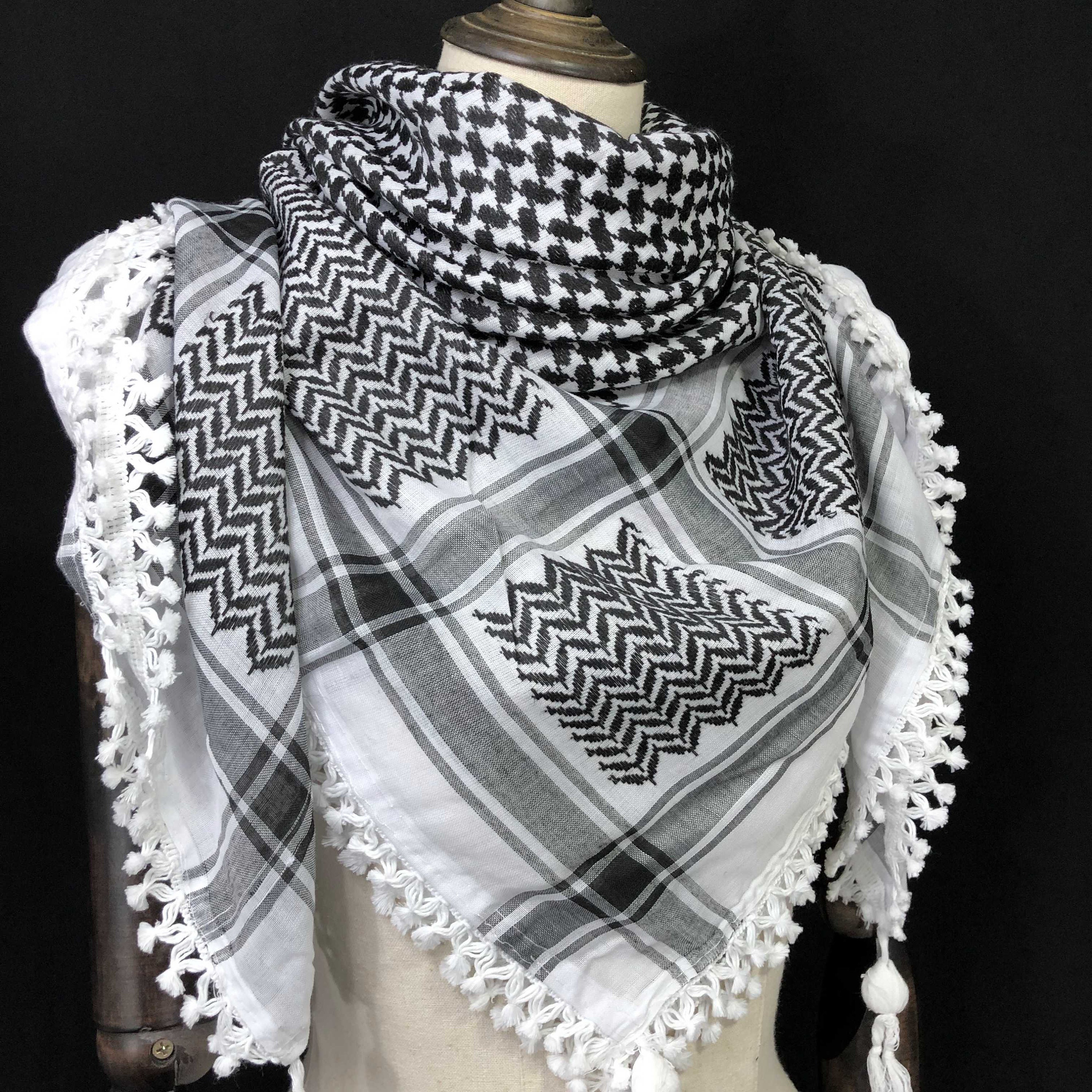 Keffiyeh Palestine Shemagh Scarf Arab Shami Heavy Syria Kufiya Etsy