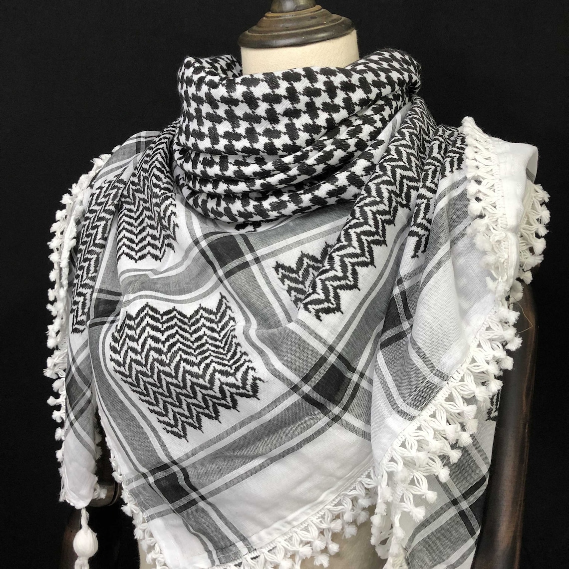 Keffiyeh Palestine Shemagh Scarf Arab Shami Heavy Syria Kufiya Etsy