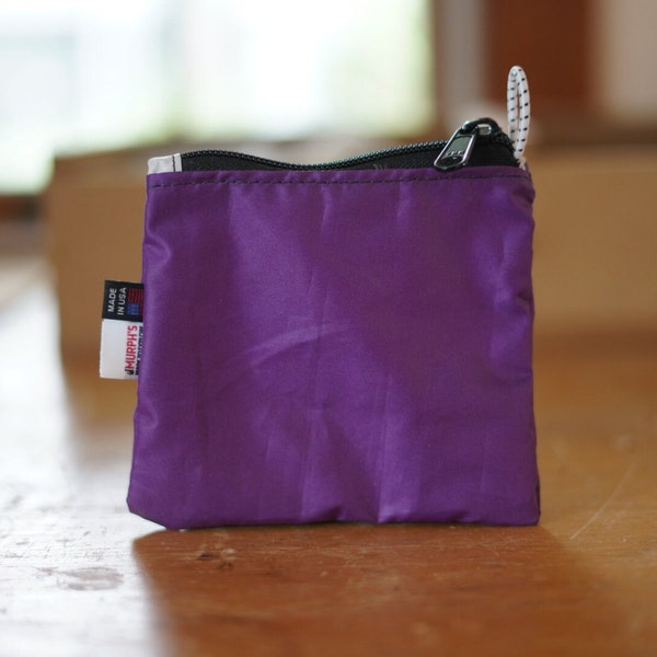 Upcycled Sailboat Sail - Small Pouch - Trail Wallet - First Aid Pouch