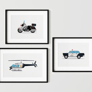 Police Motorcycle Print Police Motorcycle Police Wall Decor - Etsy