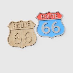 Route 66 Sign – Digital CNC Files for Download