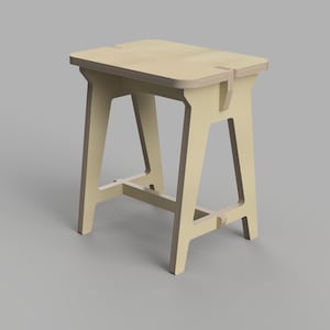 Knock down Hocker Knockie – Digitale CNC Dateien zum Download, skandinavisches Design