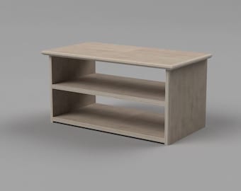 CNC plans (DXF, SVG)  - Bed side table - Scandinavian design (digital download)