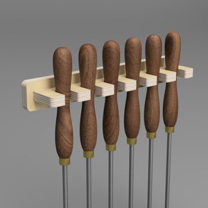 Holder for Wood turning Tools  (digital files for download, plywood 3/4" or 18 mm, scandinavian design)