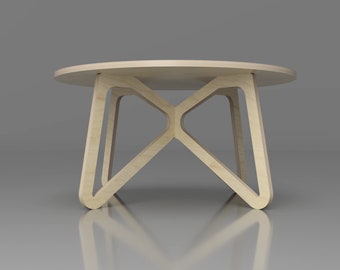CNC Plans (DXF, SVG) - Infinity Table -Scandinavian design - (digital download)