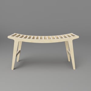 Planos CNC (DXF, SVG) - Taburete Woodie - Diseño escandinavo - (descarga digital)