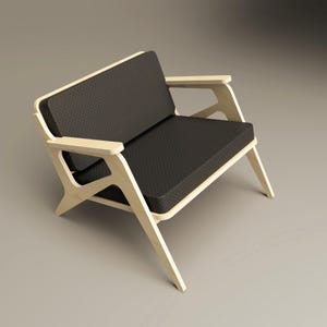 Sedia Nuevo – File CNC digitali da scaricare, design scandinavo