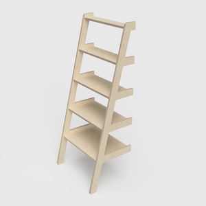 Leaning ladder shelfs – Digital CNC Files for Download, Scandinavian design