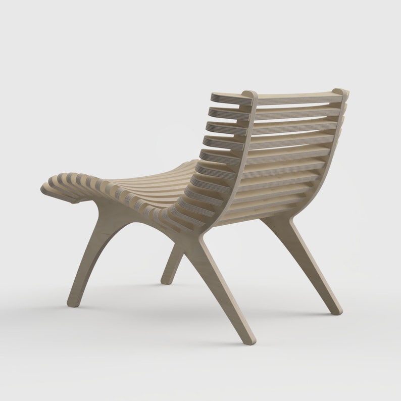 Curvy Chair digital Files for CNC CNC Furniture Files Etsy