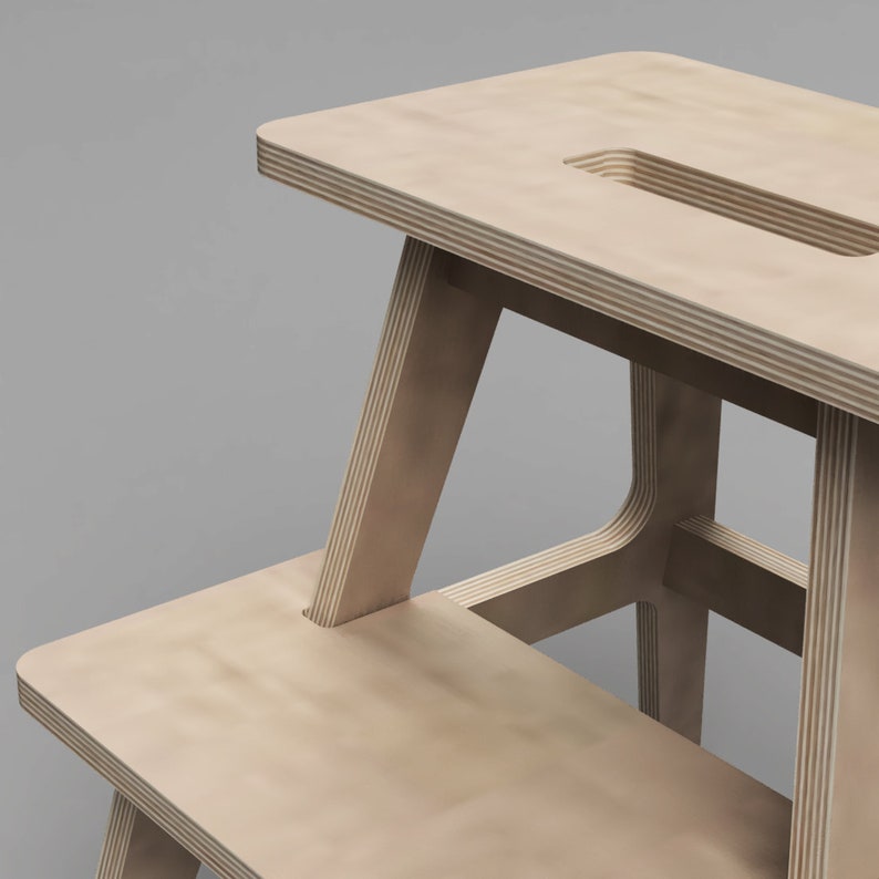 Lamp III CNC files, plywood furniture 4 mm, CNC furniture, Scandinavian