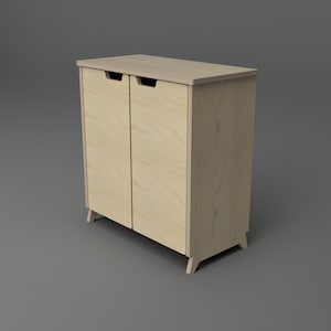 Side board Alda  (digital files for download, CNC furniture files, scandinavian design, CNC side board file)