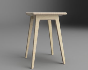 CNC plans (DXF, SVG) - Aro Stacked stool - Scandinavian design - Digital Download