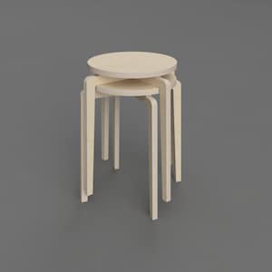 Sgabello impilabile – File CNC digitali da scaricare, design scandinavo