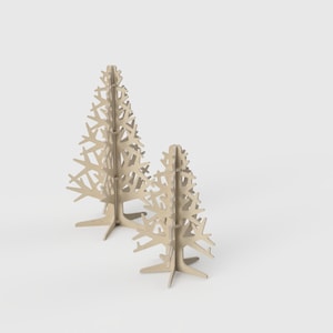 Kerstboom, groot en klein – Digitale CNC-bestanden om te downloaden, Scandinavisch design