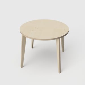 Tavolo rotondo per bambini – File CNC digitali da scaricare, design scandinavo