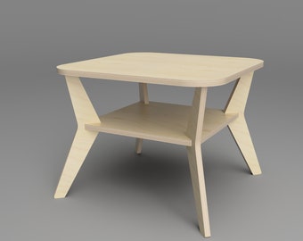 CNC plans (DXF, SVG)  - Skaga Mini Coffee Table  - Scandinavian design (digital download)