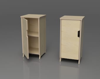 CNC plans (DXF, SVG)  - Alda Bed Side Table - Scandinavian design - (digital download)