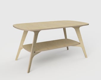 Planos CNC (DXF, SVG) - Mesa Alion - Diseño escandinavo - (descarga digital)