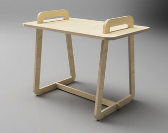 CNC plans (DXF, SVG)  - Viken Bedside Table - Scandinavian design (digital download)