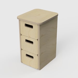 Cassetto per bambini piccolo – File CNC digitali da scaricare, design scandinavo