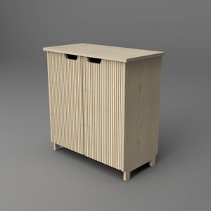 Side board Stripy high   – Digital CNC Files for Download, Scandinavian design