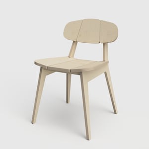 Sedia Eamy – File CNC digitali da scaricare, design scandinavo