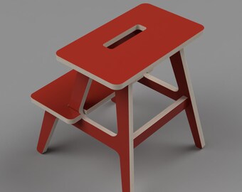 Step Stool – Digital CNC Files for Download, Scandinavian