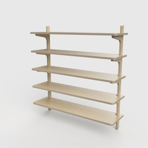 Wall shelf Fiori (wide)  – Digital CNC Files for Download, Scandinavian design