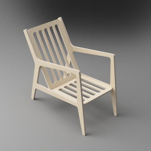 Chair Snowy – Digital CNC Files for Download, Scandinavian design