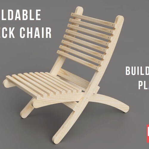 DIY Building Plans  - Foldable Deck Chair - (digital download)