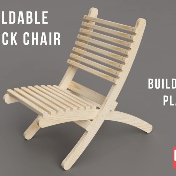 Foldable Deck Chair, DIY Building Plans