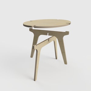 Small knockdown table Ronel (digital files for download, CNC furniture files, scandinavian design, CNC table file)