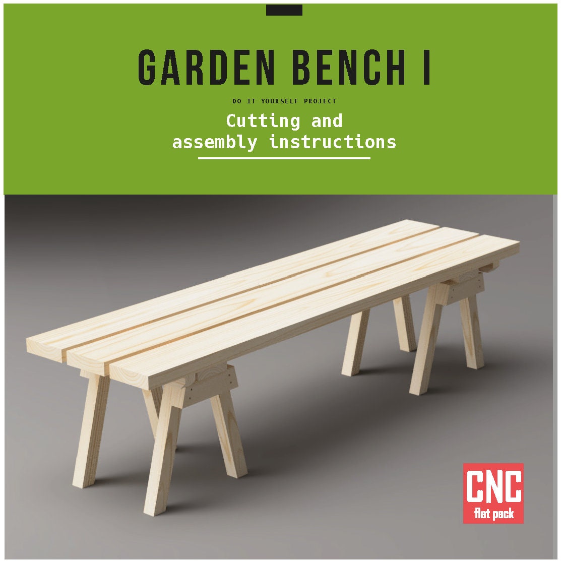 Flat pack garden bench hot sale