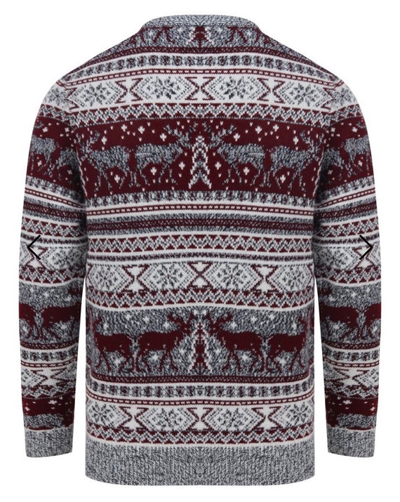 Nordic Christmas Jumper Fairisle Christmas Jumper Santa Jumper