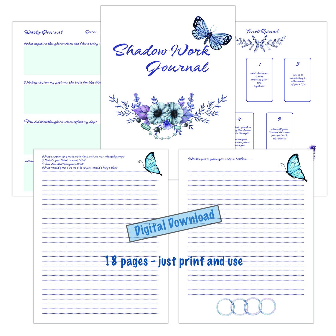 Shadow Work Journal Printable Digital Download Etsy Shadow Work Journal Printable Digital Download Etsy