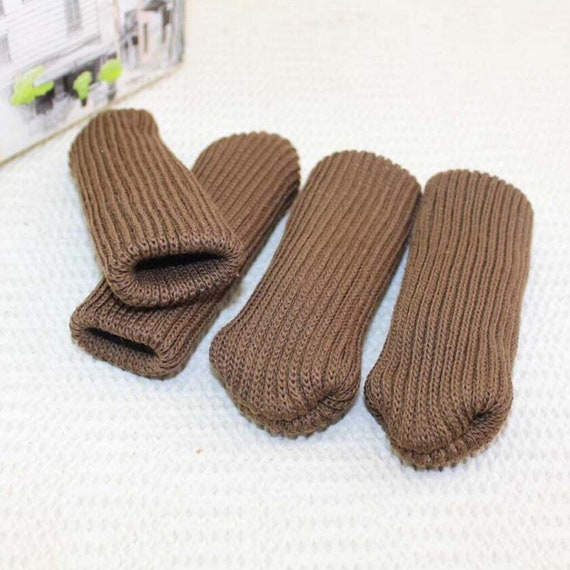 4pcs Chair Table Leg Cotton Sock Sleeve Cover Wool Knit Floor Foot Protector