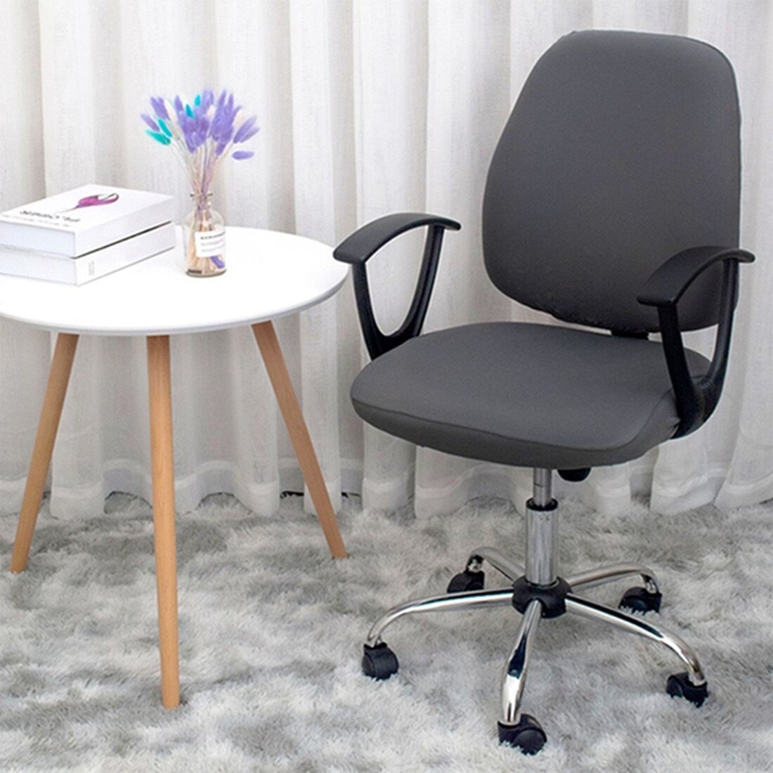 Spandex Office Chair Covers Elastic Armchair Seat Cover Etsy